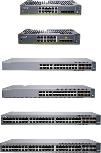 Juniper EX4100-F 12-Port Fanless 10/100/1000BaseT, 2x 1G/2.5G/10GBaseT Uplink ports, 4x 10G SFP+ Stacking/Uplink ports (optics sold separately) with Standard SW. (EX4100-F-12T)