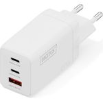 DIGITUS USB-Ladegerät GaN 67W 2x USB-C 1x USB-A weiß (DA-10303)