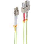 shiverpeaks BS07-530415. Kabellänge: 3 m, Lichtleitertyp: OM5, Anschluss 1: LC, Anschluss 2: SC, Lochdurchmesser: 50 µm, Vollduplex, Kabelfarbe: Grün (BS07-530415)
