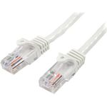 StarTech.com 0,5m White Cat5e Patch Cable with Snagless RJ45 Connectors (45PAT50CMWH)