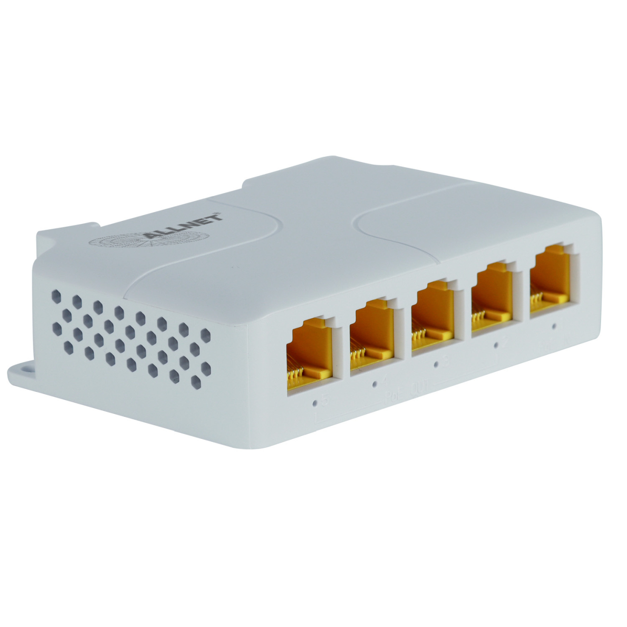 ALLNET ALL-SG8005PD-BT90 5-Port Gigabit PoE Switch 10 Gbit/s Weiß