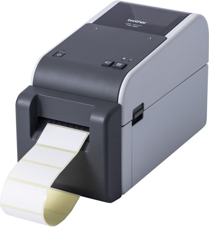 Brother TD-2320D300 Etikettendrucker 300 dpi Grau, Weiß