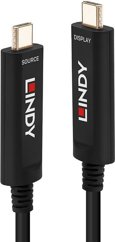 Lindy Fibre Optic Hybrid USB Type C Video Cable (38501)