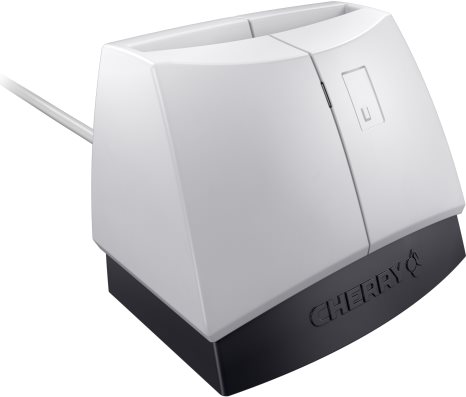 CHERRY SmartTerminal ST-1144 - SMART-Kartenleser - USB 2.0 - Schwarz, weiß