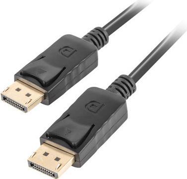 Lanberg CA-DPDP-10CC-0005-BK DisplayPort-Kabel 0,5 m Schwarz (CA-DPDP-10CC-0005-BK)