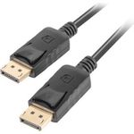 Lanberg CA-DPDP-10CC-0005-BK DisplayPort-Kabel 0,5 m Schwarz (CA-DPDP-10CC-0005-BK)