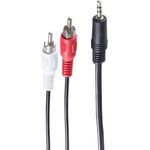 shiverpeaks BS30832-15 Audio-Kabel 15 m 3.5mm 2 x RCA Schwarz (BS30832-15)
