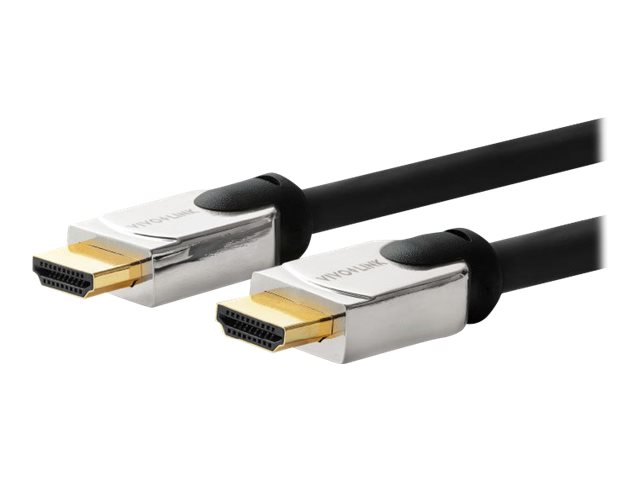 VivoLink Pro HDMI-Kabel 2 m HDMI 2.0 4K 18 Gbit/s Schwarz/Silber