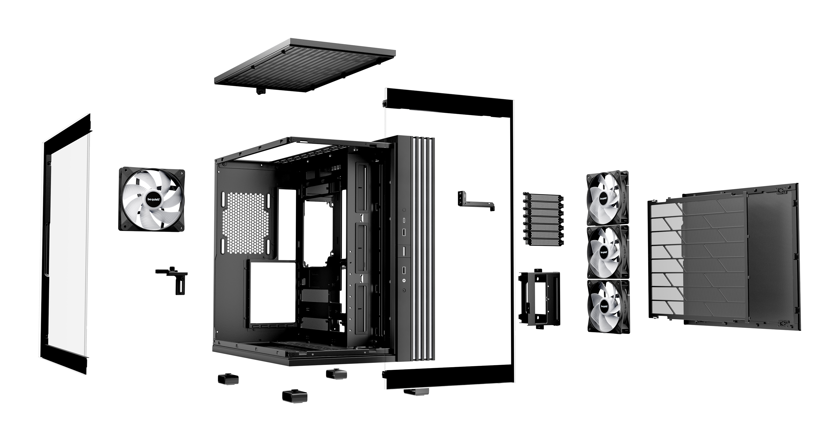 be quiet! Light Base 600 LX Midi-Tower ATX Glasfenster ARGB Schwarz