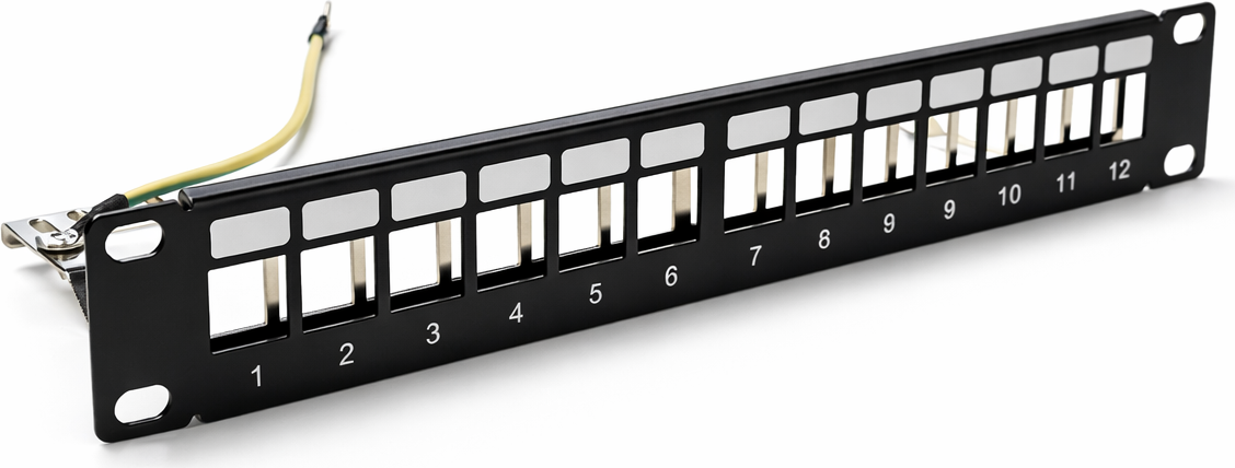 DSIT 10" STP Keystone Patchpanel - 12 Ports (DS10-Patch-12STP)
