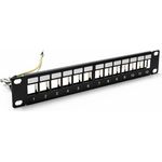 DSIT 10" STP Keystone Patchpanel - 12 Ports (DS10-Patch-12STP)