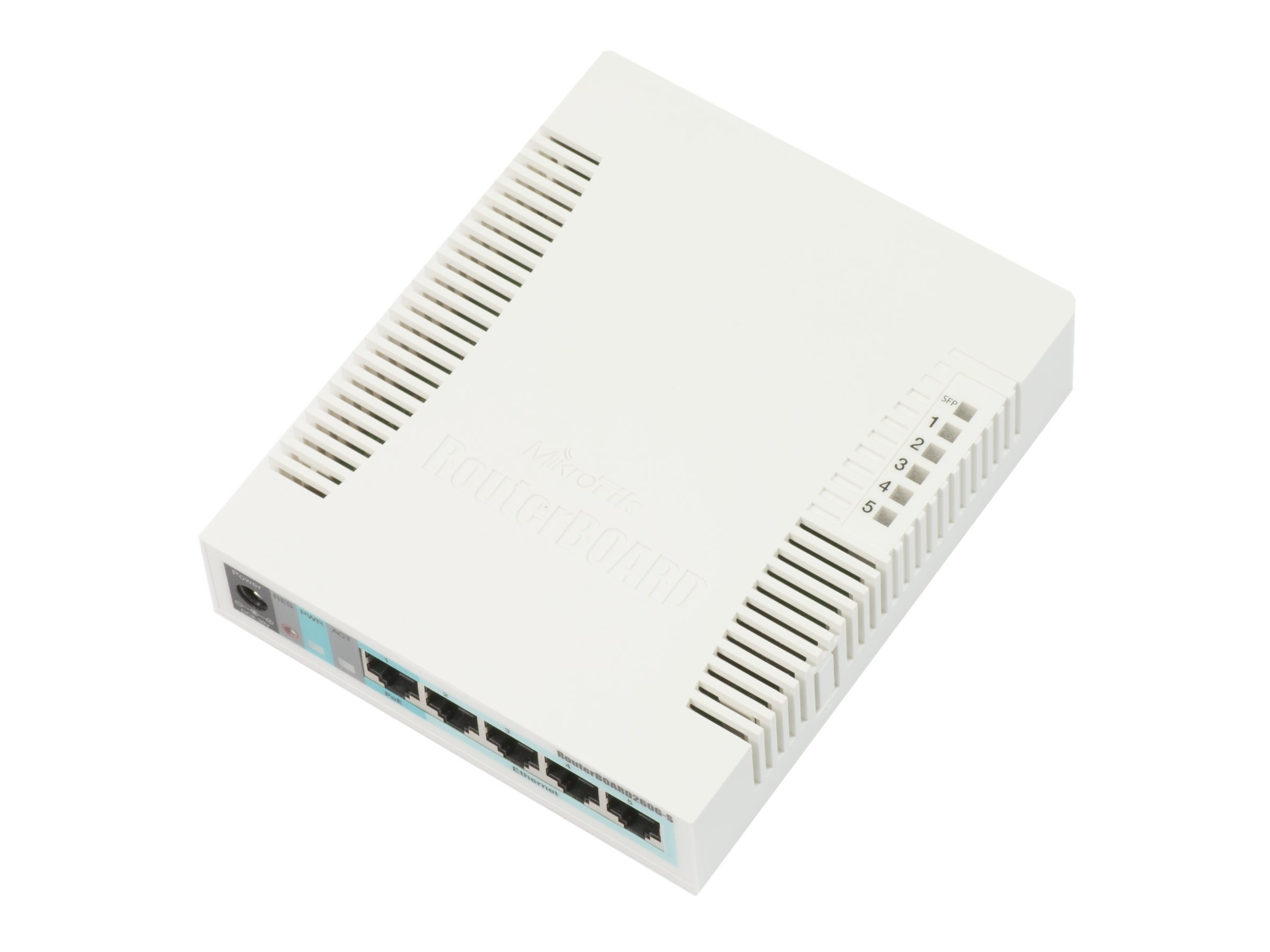 MikroTik RouterBOARD RB260GS Managed Switch 5x GLAN + 1x SFP (PoE) Weiß