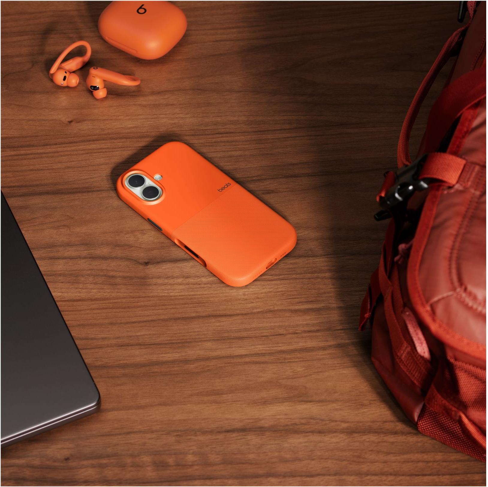 Apple Beats iPhone 17 Rugged Case with MagSafe and Camera Control – Sierra Orange (MGK14LL/A)