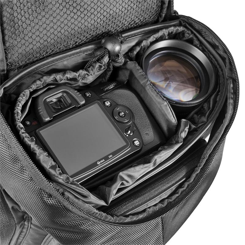 walimex Mantona Premium Kameratasche Universaltasche für DSLM und DSLR Schwarz