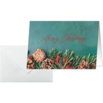 sigel Weihnachtskarte "Green Christmas", A6 quer (A5) für Inkjet/Laser/Kopierer, Weißkarton 250 g/qm, - 1 Stück (DS642)