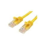 StarTech.com 0,5m Yellow Cat5e Patch Cable with Snagless RJ45 Connectors (45PAT50CMYL)