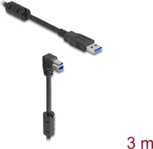 Delock 81114 USB 3.0 Kabel A Stecker auf B Stecker 90° unten 3 m (81114)