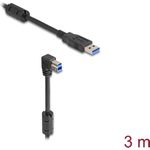 Delock 81114 USB 3.0 Kabel A Stecker auf B Stecker 90° unten 3 m (81114)
