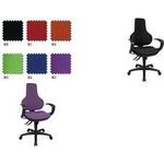 Topstar Bürodrehstuhl "Ergo Point SY", Stoffbezug: lila ohne Armlehnen, Synchronmechanik zur Verstellung der Sitz- (EPO20 BC7)