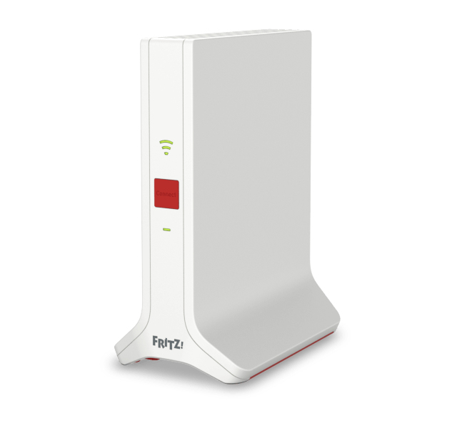 FRITZ! Repeater 3000 AX Tri-Band WLAN-Repeater Wi-Fi 6 Weiß/Rot