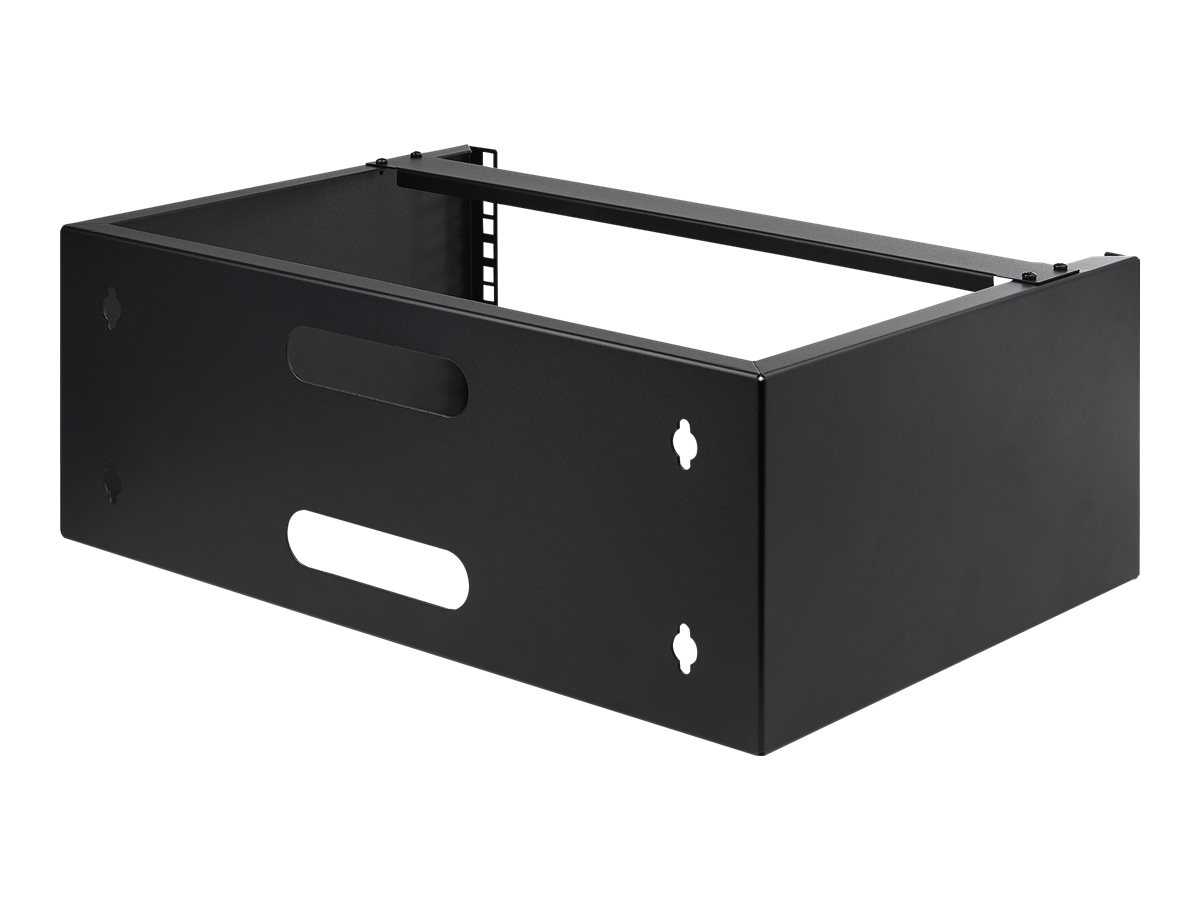 StarTech.com 4HE Wandmontage-Rack 19" 35 cm tief 20 kg Traglast Schwarz