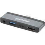Manhattan USB-C PD auf HDMI 4-in-1 Mobile Dockingstation (190404)