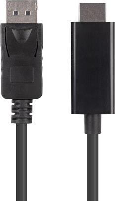 Lanberg CA-DPHD-11CC-0010-BK Kabeladapter DisplayPort HDMI Schwarz (CA-DPHD-11CC-0010-BK)