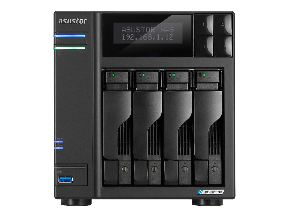 ASUSTOR Lockerstor AS6704T V2 4-Bay NAS-Server, Intel Celeron N5105, 4 GB RAM