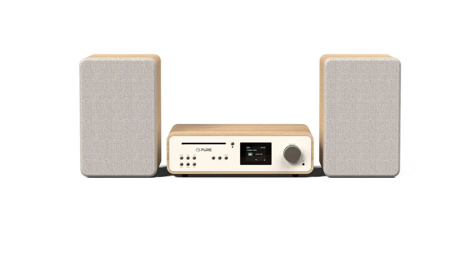 Pure Classic Stereo Audiosystem 100 Watt DAB+ FM CD Bluetooth WiFi Spotify