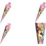 ROTH Motiv-Schultüte "Disney Princess", 850 mm, Glitter Lizenz-Schultüte, eckig, Tüllverschluss und Glitter, - 1 Stück (678889)