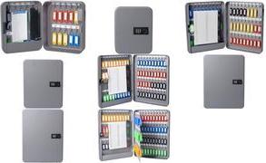 pavo Schlüsselschrank, Kombinationsschloss, 130 Schlüssel Zahlenschloss mit 3 Stellrädern, Korpus aus Stahl, - 1 Stück (8032600)