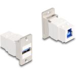 Delock Panel Mount Keystone Modul USB 5 Gbps Typ-A Buchse zu Typ-B (67164)