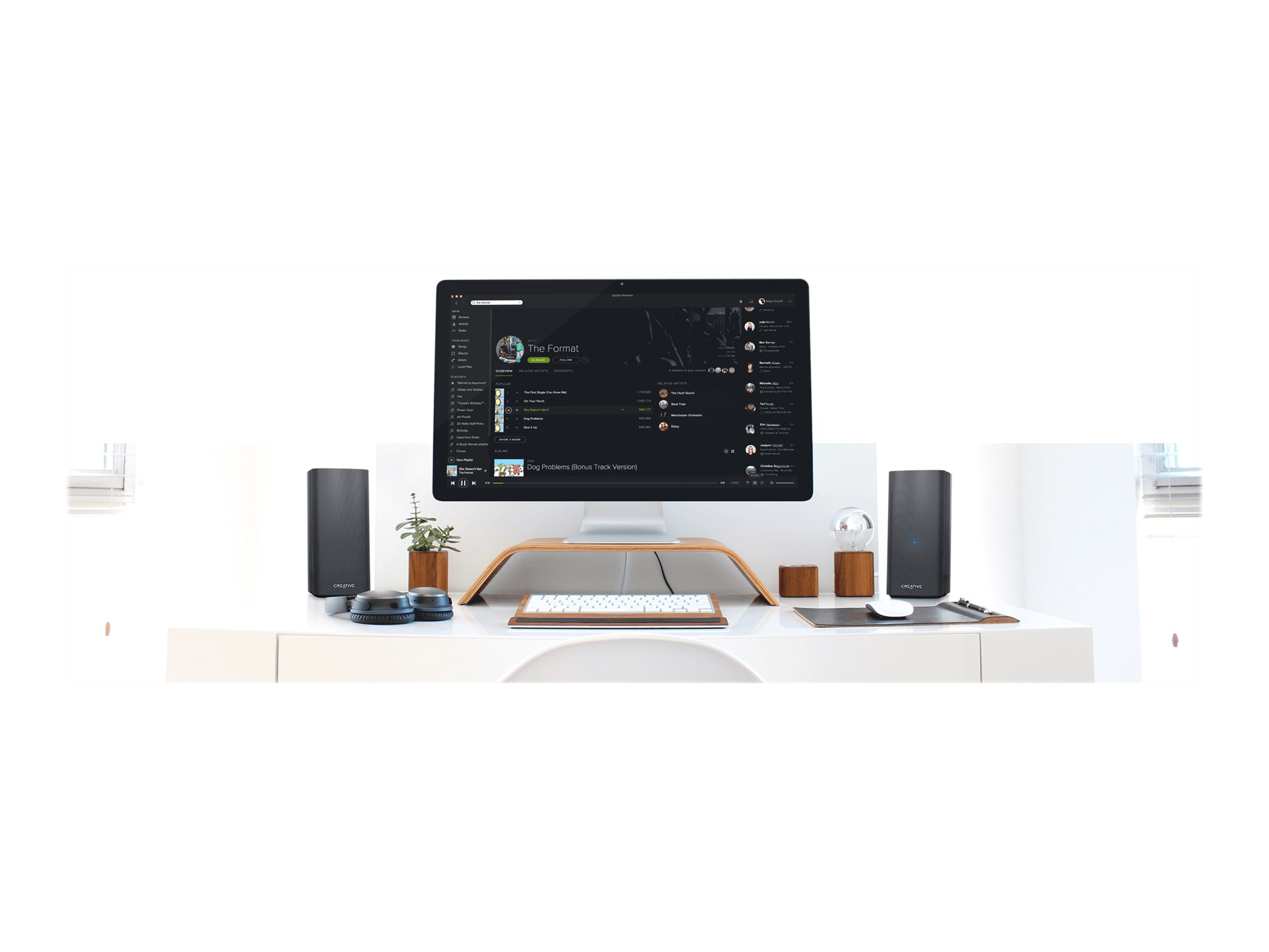 Creative T100 Computerlautsprecher 2.0 Bluetooth 40 W Schwarz