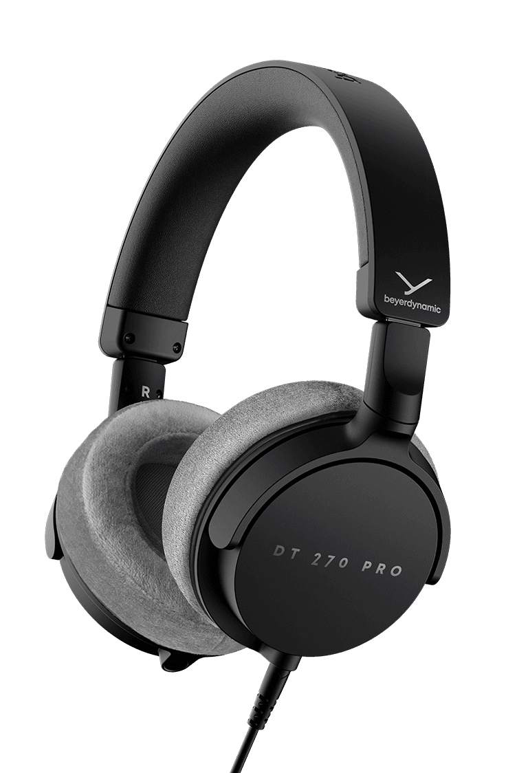 Beyerdynamic DT 270 PRO Ohrumschließender Studiokopfhörer Kabelgebunden Schwarz
