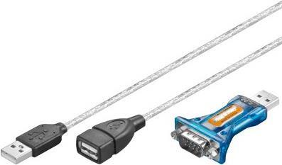 Goobay 95436 Kabeladapter USB 2.0 A 9-pin D-Sub Schwarz (95436)