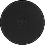 JT Berlin Echtleder Untersetzer Kreuzberg | 10 cm | schwarz | bulk | 10427 (10427)