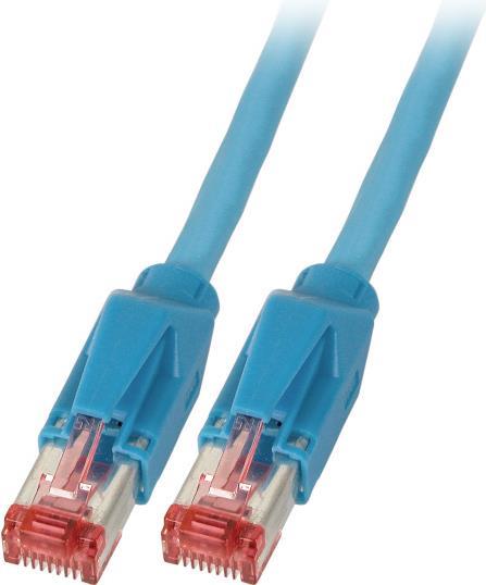 Hersteller: EFB Elektronik RJ45 Patchkabel S/FTP, Cat.6A, TM21, Leoni-Kerpen F6-90 S/F, 2,0m, blau Das in Europa gefertigte Cat.6A RJ45 Patchkabel gewährleistet sehr gute Eigenschaften für 10 Gigabit Ethernet Anwendungen. Zusammengesetzt ist das Patchkabel aus demCat.7 Rohkabel F6-90 S/F von Leoni-Kerpen und TM21 Steckern von Hirose.Querschnitt 4 x 2 x AWG27/7Montierte Knickschutztülle (K8210BL.2)