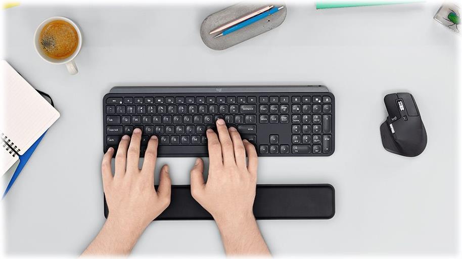 Logitech MX Palm Rest Handgelenkauflage Grau