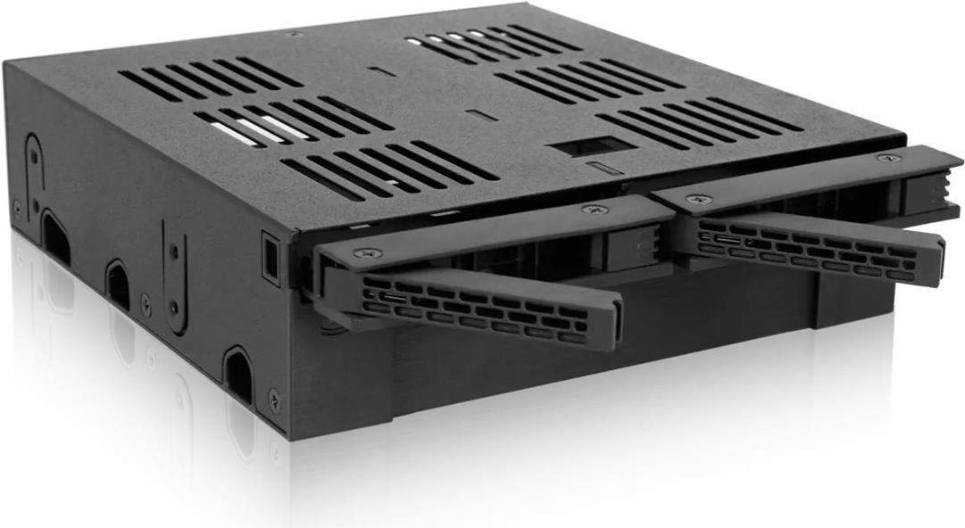ICY DOCK ExpressCage MB322SP-B Mobiles Speicher-Rack 5,25" 3 Einschübe SATA/SAS Schwarz