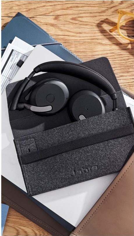 Jabra Evolve2 65 Flex On-Ear Headset ANC Bluetooth USB-C Stereo Schwarz