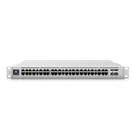 Ubiquiti UniFi Switch USW-Enterprise-48-PoE - Switch - L3 - managed - 48 x 100/1000/2,5G (PoE+) + 4 x 1 Gigabit/10 Gigabit SFP+ (Uplink) - an Rack montierbar - PoE+ (720 W) (USW-ENTERPRISE-48-POE)