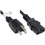 Alcasa P4530-S030 Stromkabel Schwarz 3 m NEMA 5-15P C13-Koppler (P4530-S030)