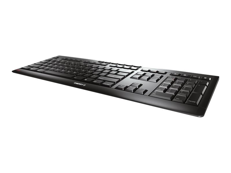 CHERRY STREAM KEYBOARD WIRELESS - Kabellose Tastatur - US International - 2.4 GHz - Schwarz