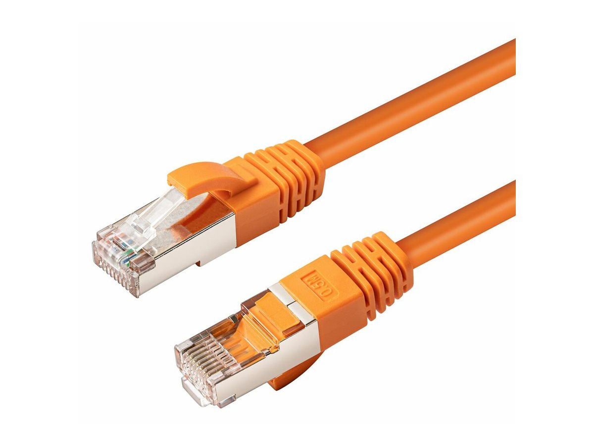 MicroConnect MC-SFTP6A0025O Cat6a S/FTP Netzwerkkabel 0,25 m Orange