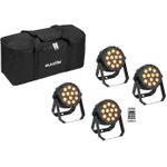 EUROLITE Set 4x LED PARty Spot Silent RGB/WW mit Softbag (42110204)