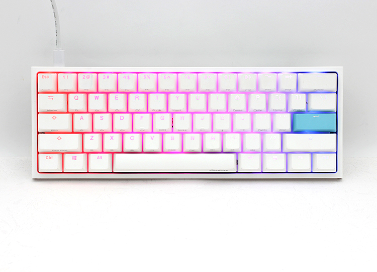 Ducky One 2 Pro Mini Gaming-Tastatur Kailh Red RGB LED US International Weiß