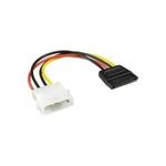 InLine® SATA Stromadapterkabel, 1x 13,34cm (5,25") Buchse an 15pol SATA Stecker, 0,15m (29670)
