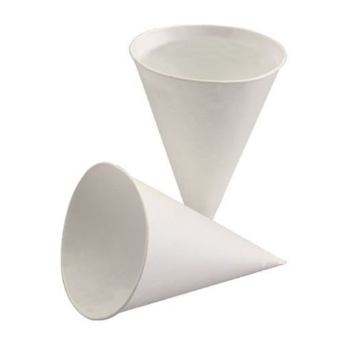 Papstar Spitzbecher aus Zuckerrohr 120 ml 200 Stück Weiß