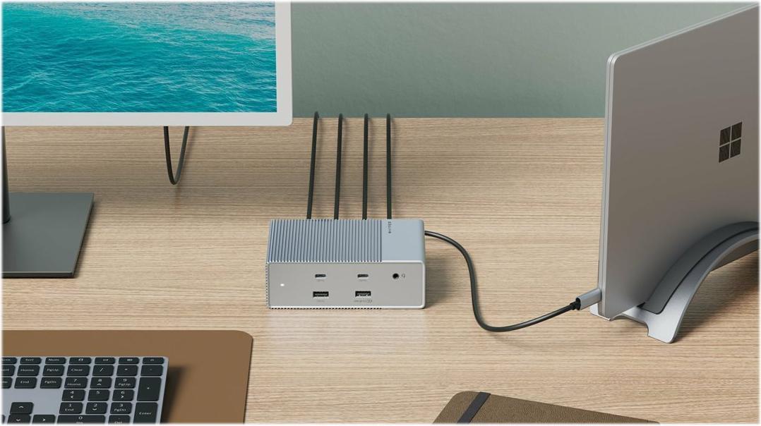 HyperDrive GEN2 15-in-1 USB-C Dockingstation 100W Power Delivery Gigabit Ethernet Silber