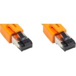 Alcasa 8080-005O Netzwerkkabel 0,5 m Cat8.1 S/FTP (S-STP) Orange (8080-005O)